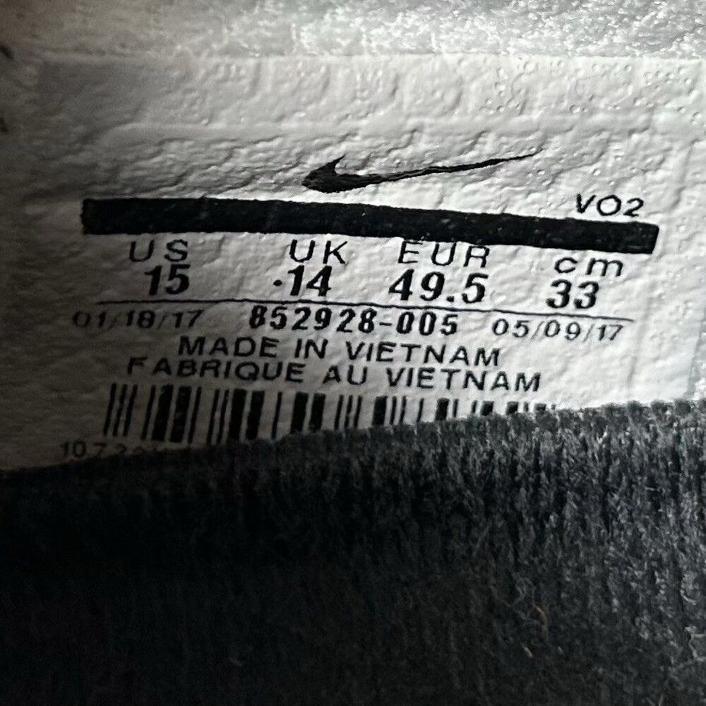 NIKE Metcon 3 852928-005 Men's Size 15 Black White Cross Training Shoes Used - Picture 14 of 14